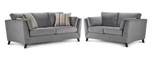 Rothko Ens. Sofa et causeuse - gris pâle