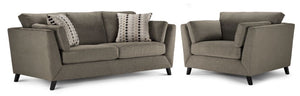 Rothko Ens. Sofa et fauteuil - gris foncé