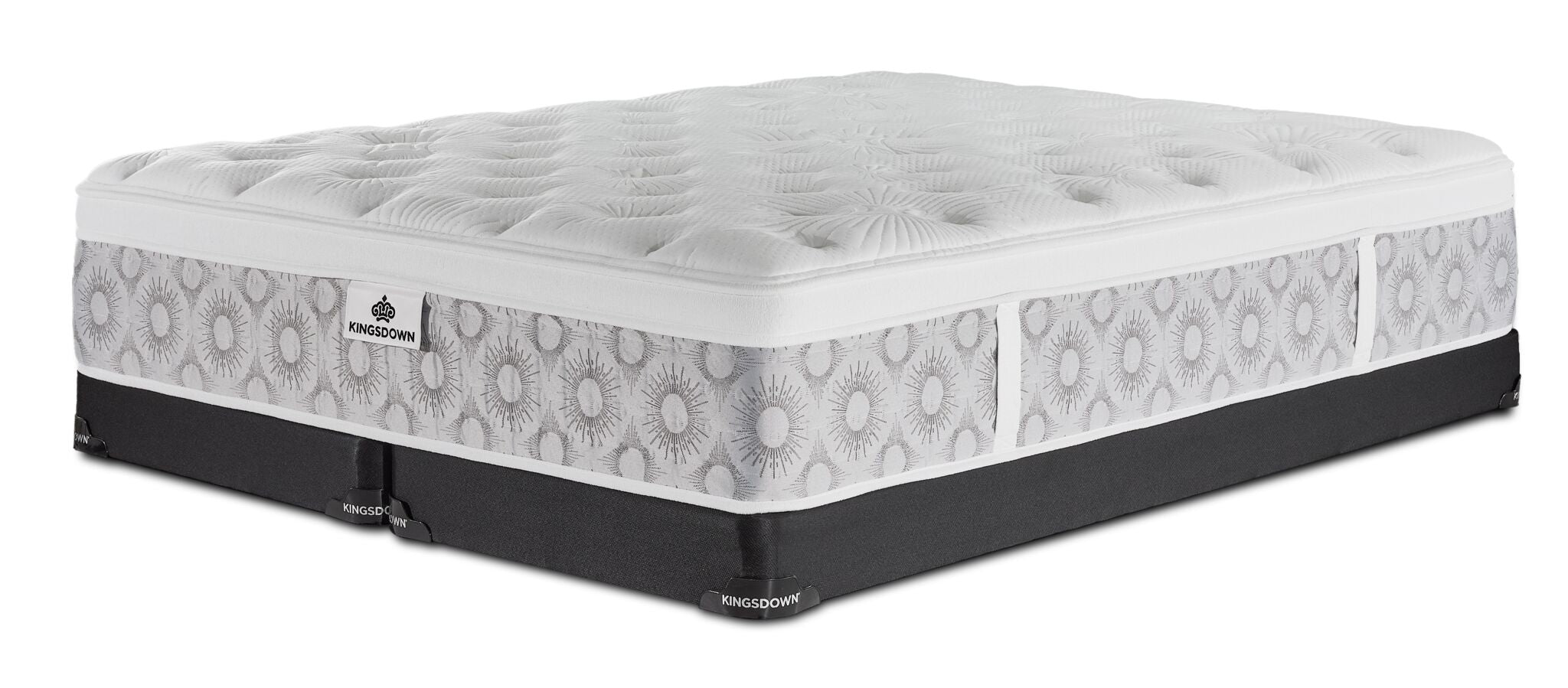 Kingsdown Rothwell Medium Euro Top King Mattress and Split Low Profile Boxspring Set