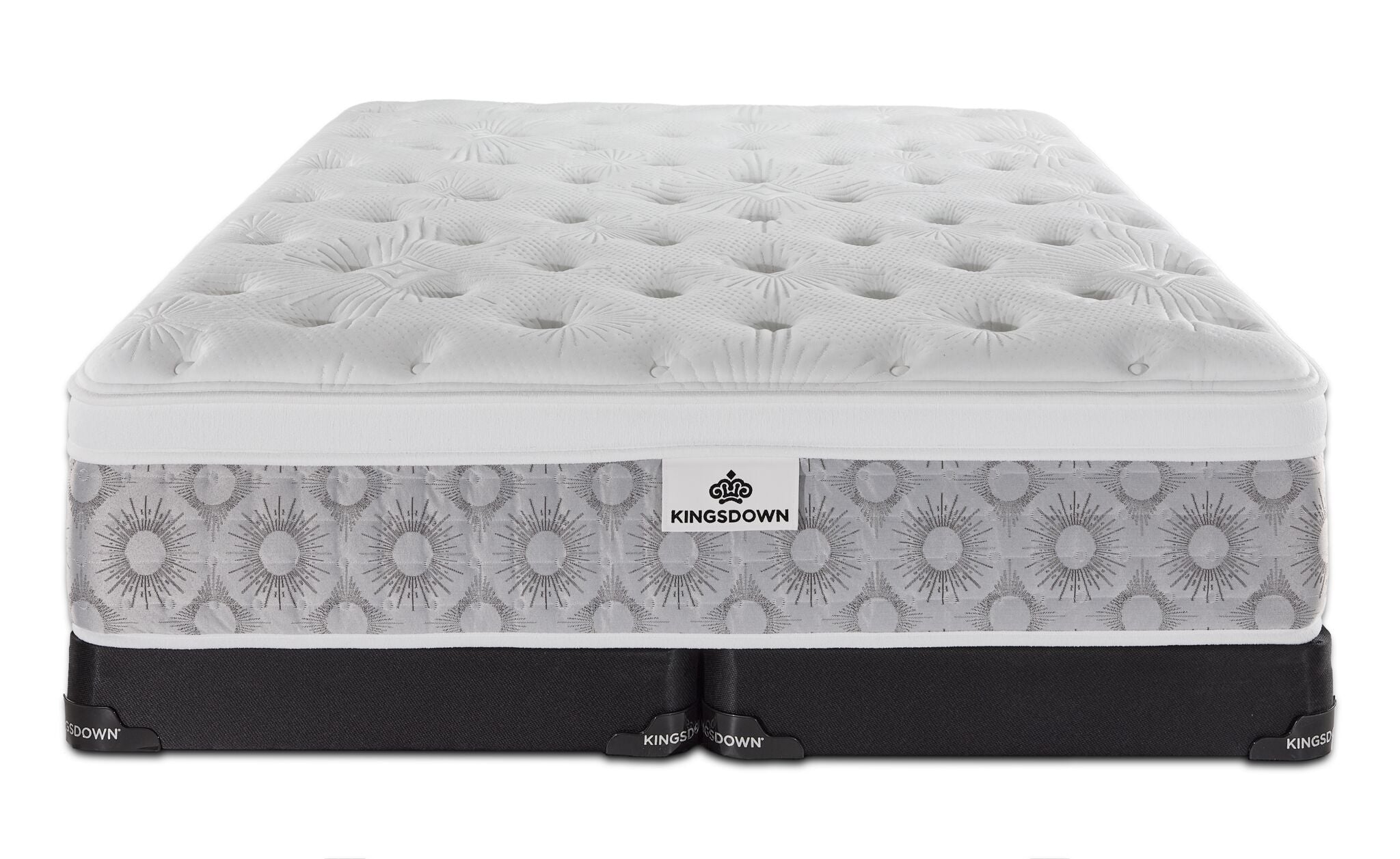 Kingsdown Rothwell Medium Euro Top King Mattress and Split Low Profile Boxspring Set
