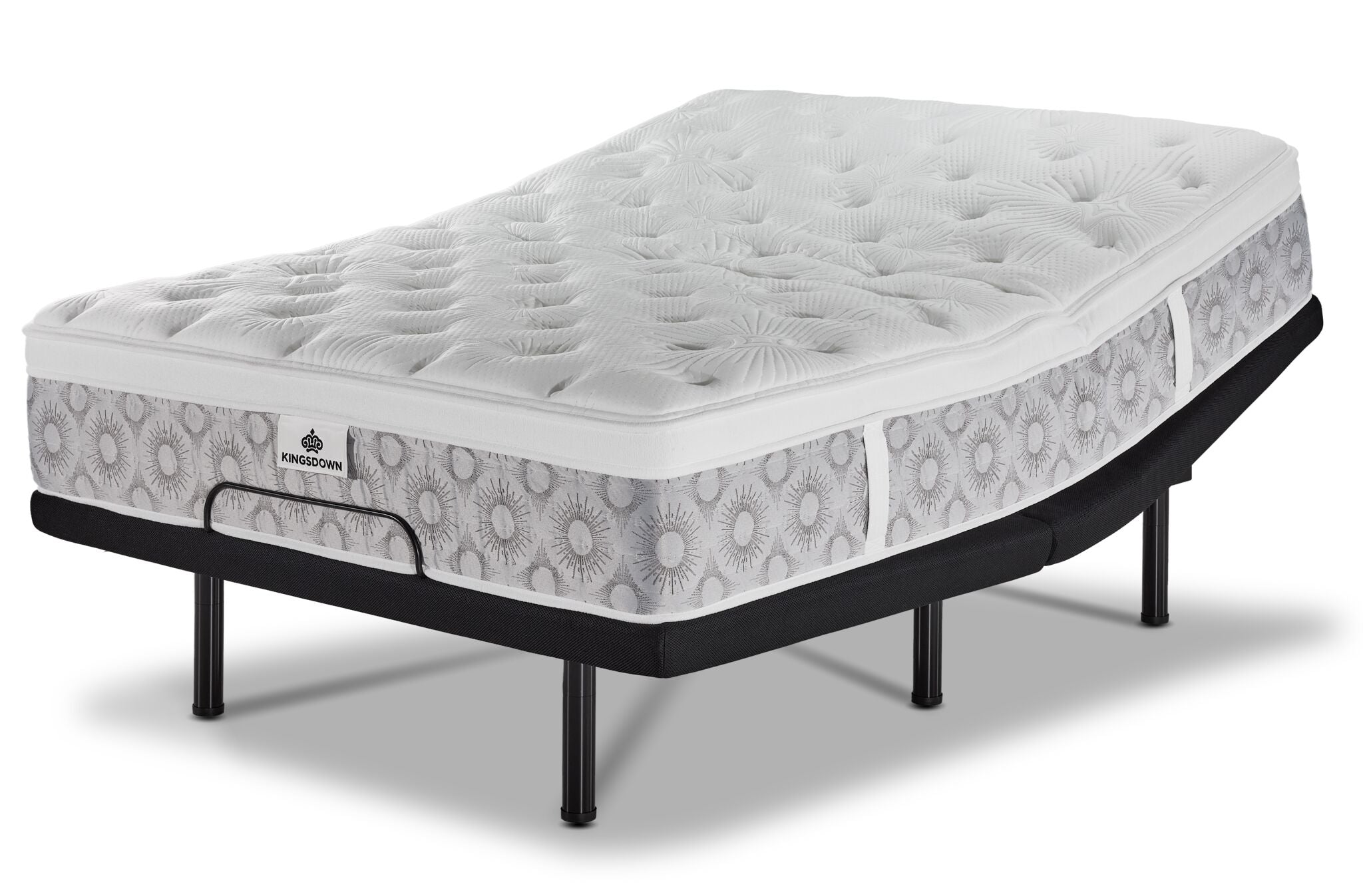 Kingsdown Rothwell Medium Euro Top Queen Mattress and L2 Pro Adjustable Base