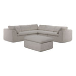 Bliss Modular 5-Piece Sectional with Ottoman - Beige
