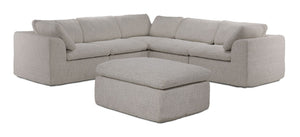 S-more Modular 5-Piece Sectional with Ottoman - Beige