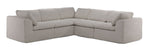Bliss Modular 5-Piece Sectional with Ottoman - Beige