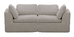 Bliss Modular Compressed Loveseat - Beige