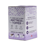 So Sleepy 3" One-Sided Soft and Firm Full Mattress Topper