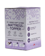 So Sleepy 3" One-Sided Soft and Firm Twin Mattress Topper