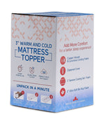 So Sleepy 3" Warm and Cold King Mattress Topper