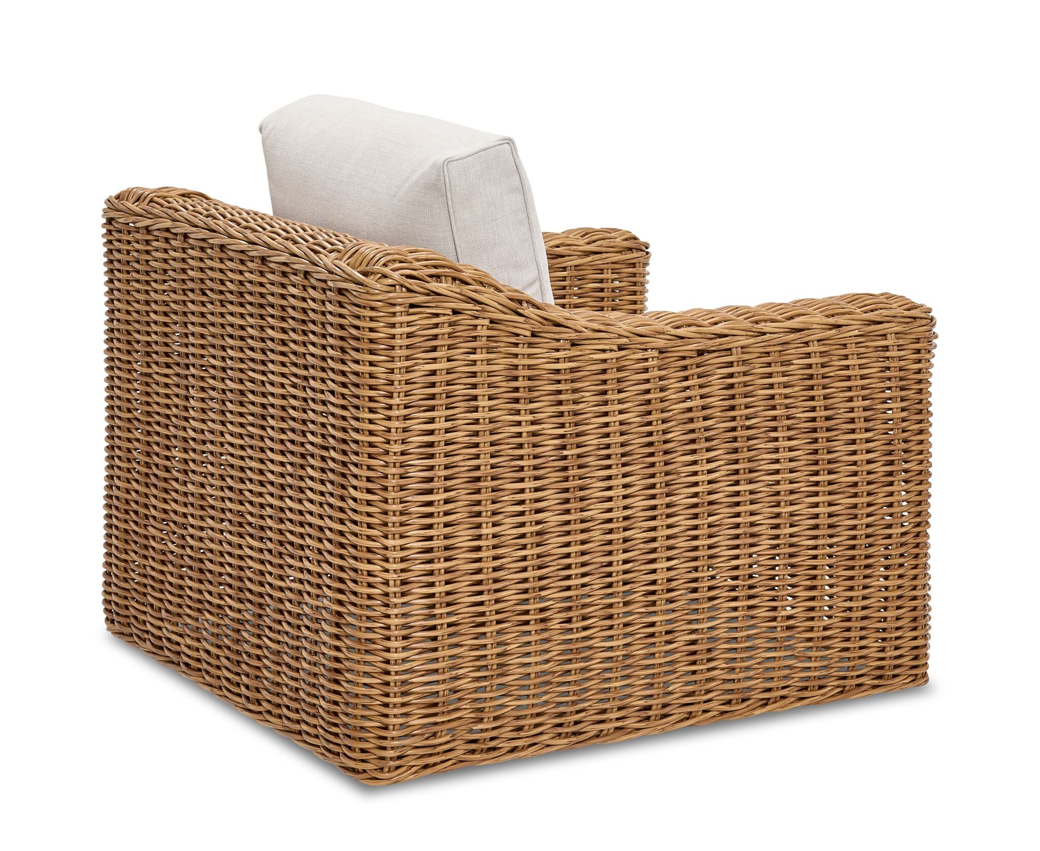 Salina Outdoor Swivel Chair - Brown