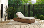 Salina Outdoor Lounger - Brown