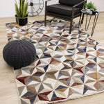 Sierra Prism 5'3" x 7'10" Geometric Star Area Rug - Cream