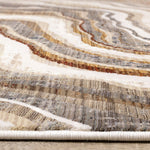 Desert Wave 5'3" x 7'10" Curvy Waves Area Rug - Beige