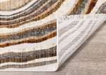 Desert Wave 5'3" x 7'10" Curvy Waves Area Rug - Beige