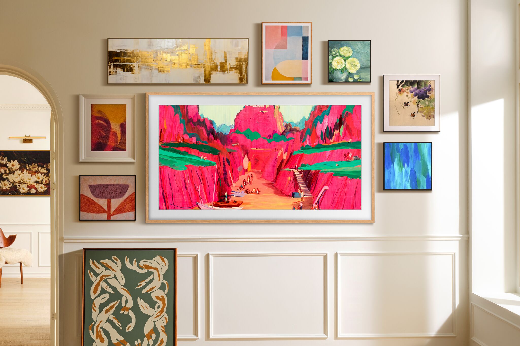 Samsung 85" 4K Frame Pro Smart NEO QLED TV - QN85LS03FWFXZC