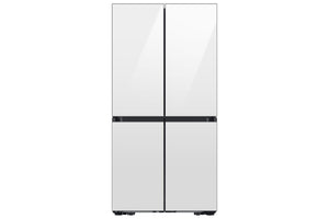 Samsung BESPOKE Réfrigérateur 22,8 pi³ 4 portes FlexMC avec Beverage CenterMC verre blanc RF23DB960012AA