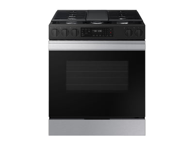 Samsung BESPOKE Cuisinière au gaz 6,0 pi³ encastrable à convection avec friture à air acier inoxydable NSG6DG8300SRAA