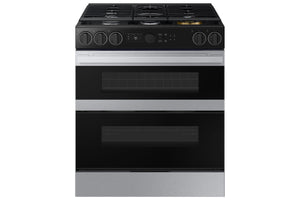 Samsung Cuisinière bi-combustion 6,0 pi³ encastrable à four double avec Air sous vide acier inoxydable NSY6DG8550SRAC