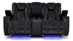 San Antonio Dual Power Reclining Loveseat with Console - Grey
