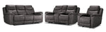 Santa Fe Power Reclining Sofa, Loveseat and Chair Set - Graphite