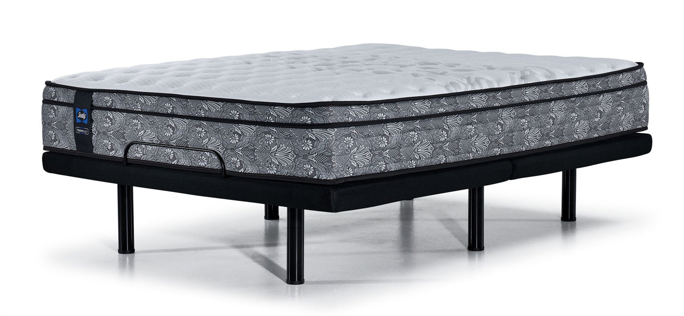 Sealy Posturepedic® Correct Comfort I Firm Eurotop Full Mattress and L2 Motion Pro Adjustable Base