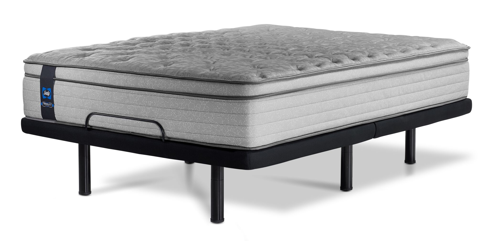 Sealy Posturepedic® Plus Sterling Artemis Euro Top Luxury Firm Full Mattress and L2 Motion Pro Adjustable Base