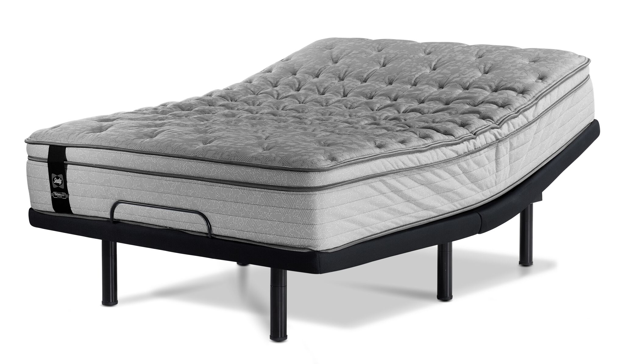 Sealy Posturepedic® Plus Sterling Artemis Euro Top Luxury Firm Full Mattress and L2 Motion Pro Adjustable Base