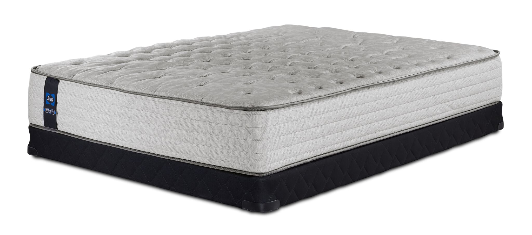 Sealy Posturepedic® Plus Sterling Bowie Tight Top Firm Full Mattress and Low Profile Boxspring Set