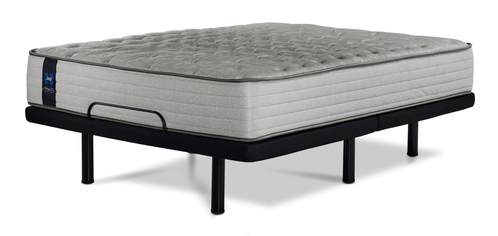 Sealy Posturepedic® Plus Sterling Bowie Tight Top Firm Full Mattress and L2 Motion Pro Adjustable Base