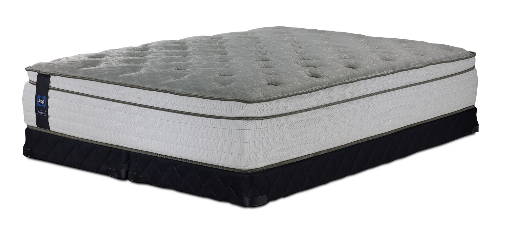 Sealy Posturepedic® Correct Comfort 5 Medium Eurotop Queen Mattress and Low Profile Split Boxspring Set