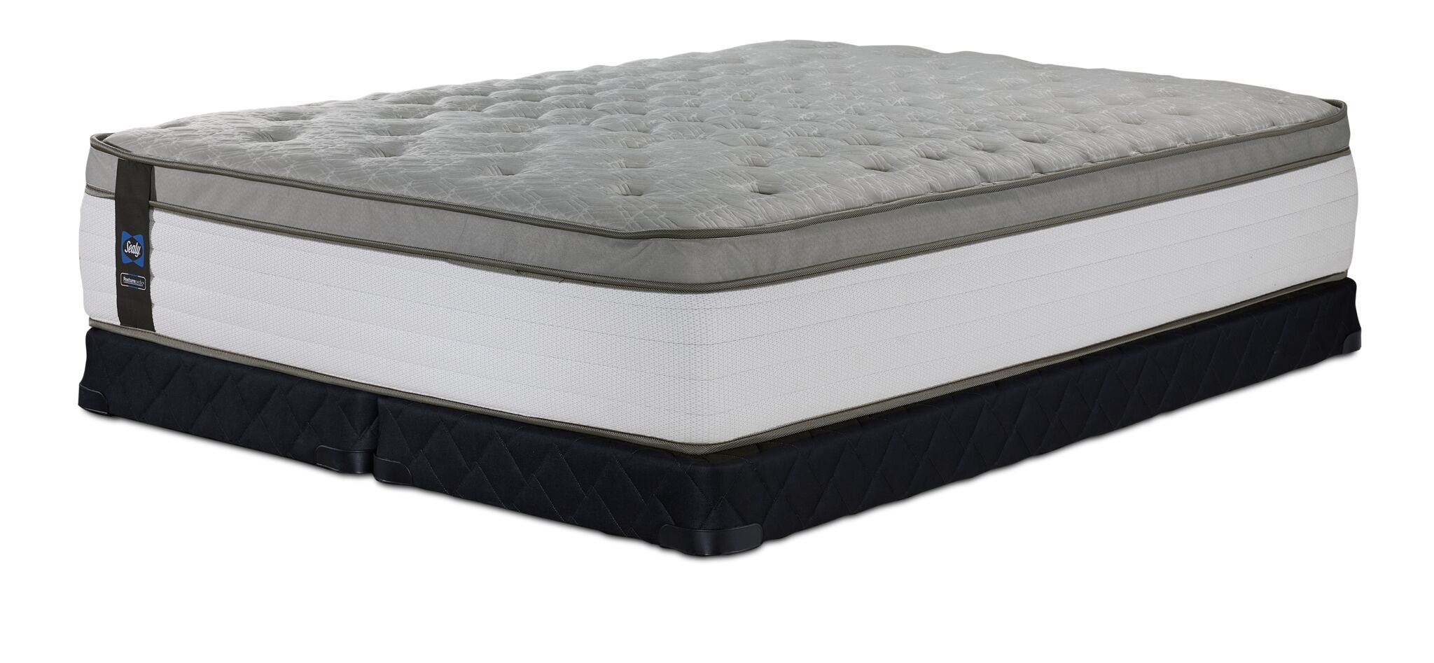 Sealy Posturepedic® Correct Comfort 6 Firm Eurotop Queen Mattress and Low Profile Split Boxspring Set
