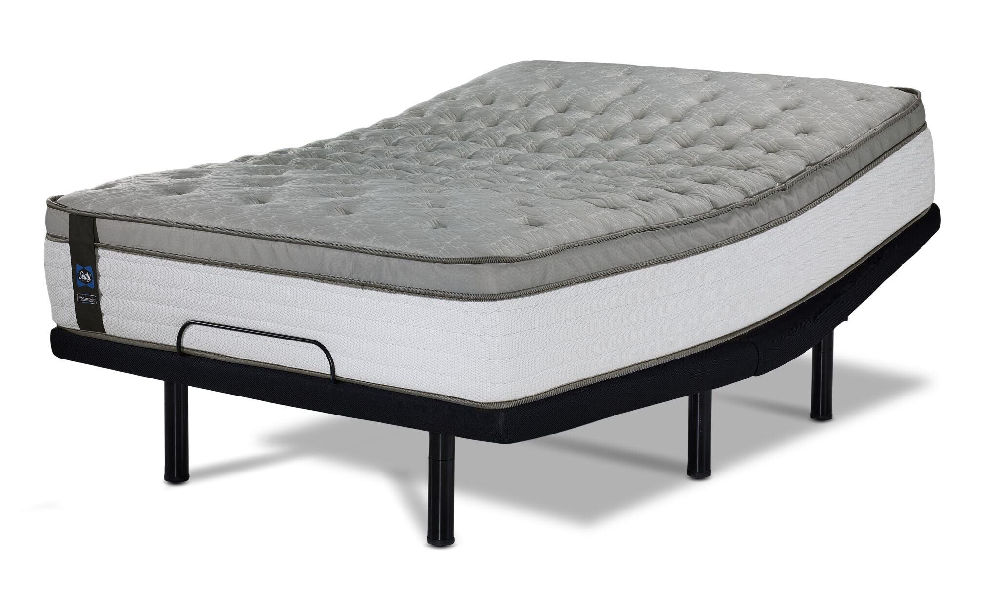 Sealy Posturepedic® Correct Comfort 6 Firm Eurotop Queen Mattress and L2 Motion Pro Adjustable Base