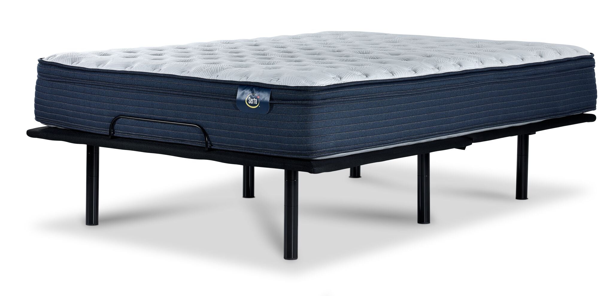 Serta Prosper Firm Euro Top King Mattress and L2 Motion Adjustable Base