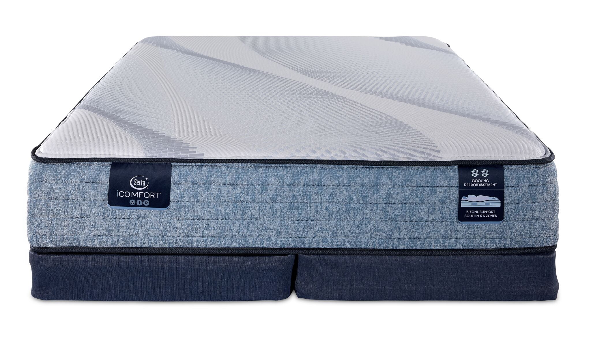 Serta iComfort® AIR 1 Firm 11.5" King Mattress and Low Profile Split Boxspring Set