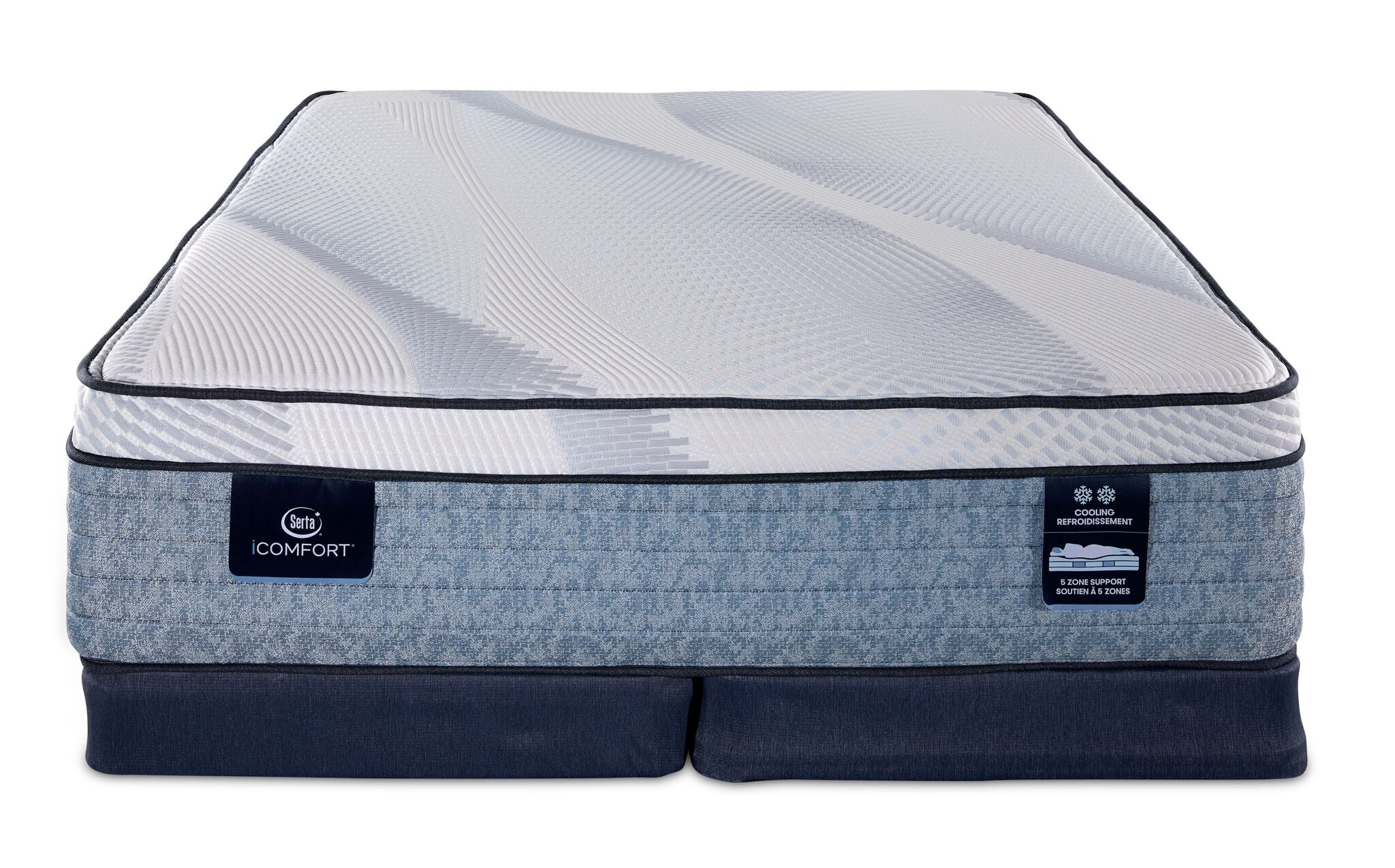 Serta iComfort® AIR 2 Luxury Firm Euro Top 13" King Mattress and Low Profile Split Boxspring Set