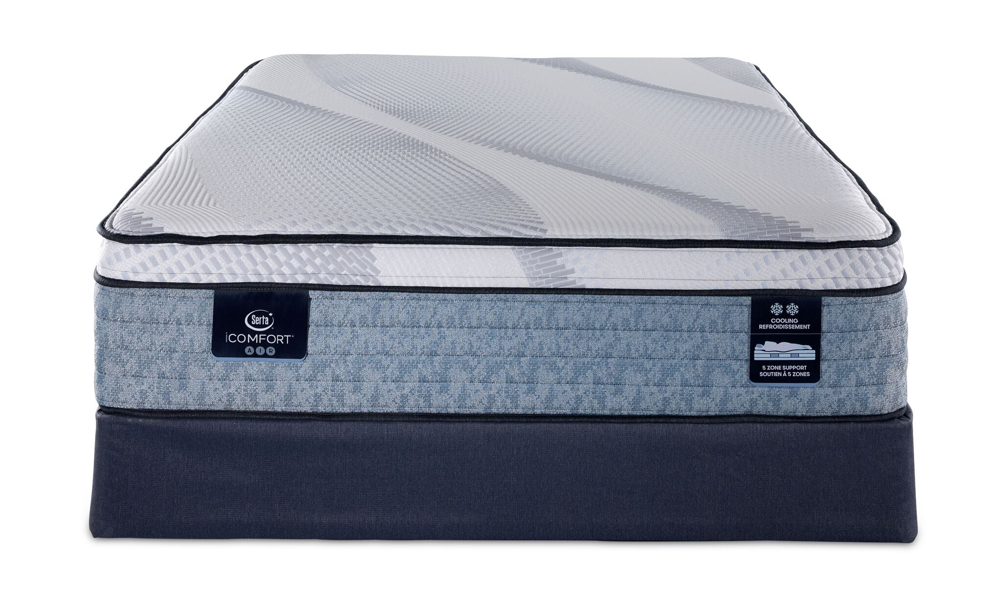 Serta iComfort® AIR 4 Plush Euro Top 14" Full Mattress and Boxspring Set