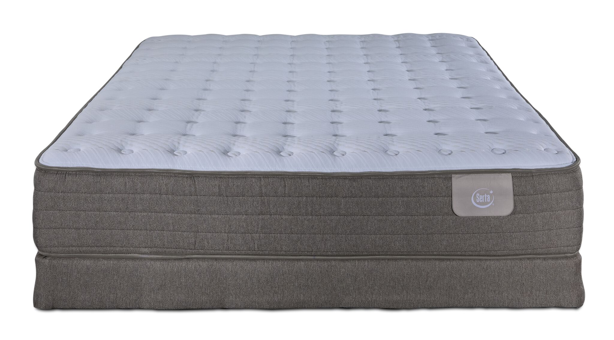Serta® Panama Firm Queen Mattress and Low Profile Boxspring Set