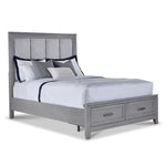 Silverstone 3-Piece King Storage Bed - Mist Grey