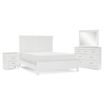 Simone Farm 6-Piece Queen Bed Package - White