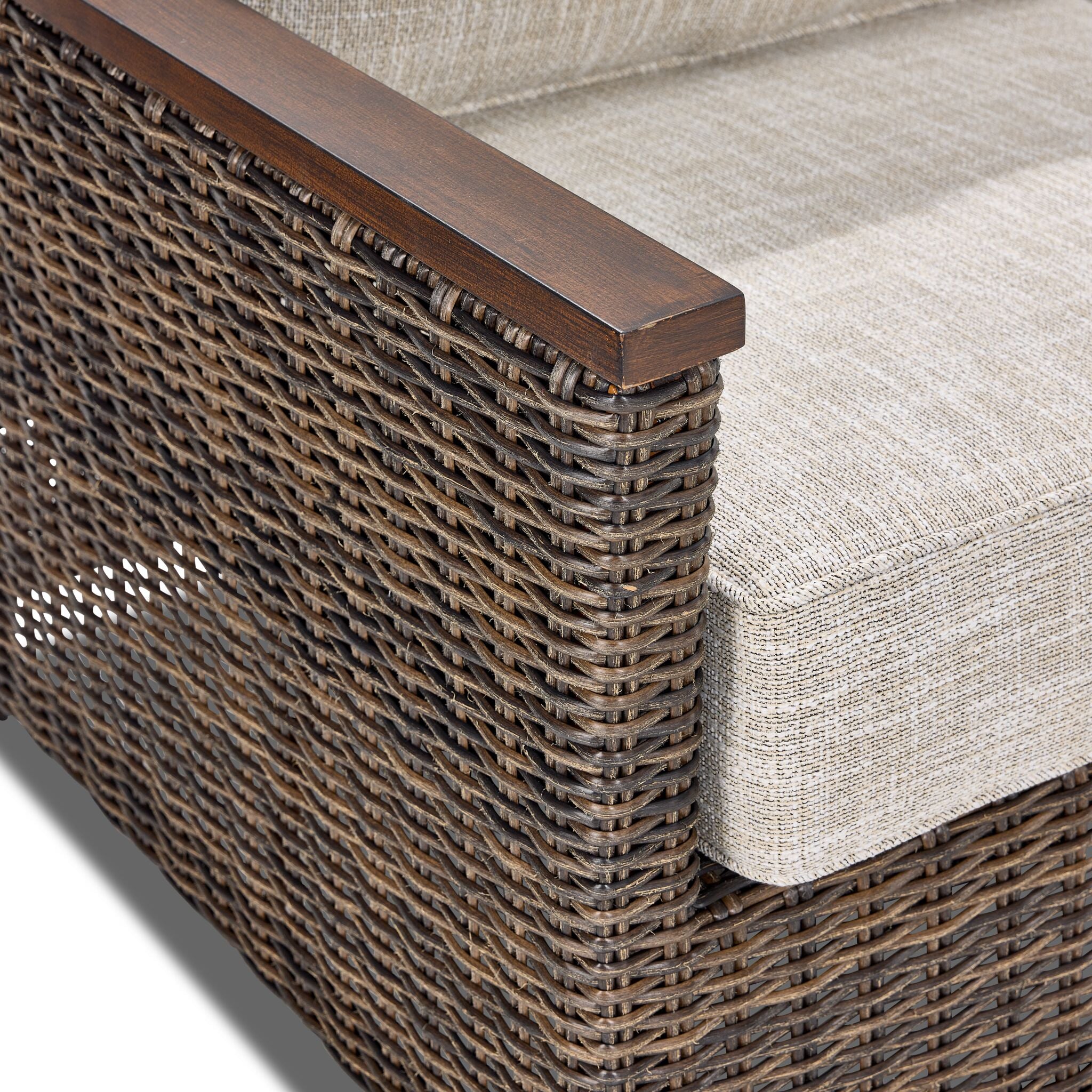 Solstice Outdoor Loveseat - Antique Brown