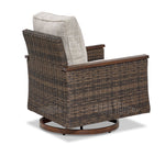 Solstice Outdoor Swivel Chair - Antique Brown