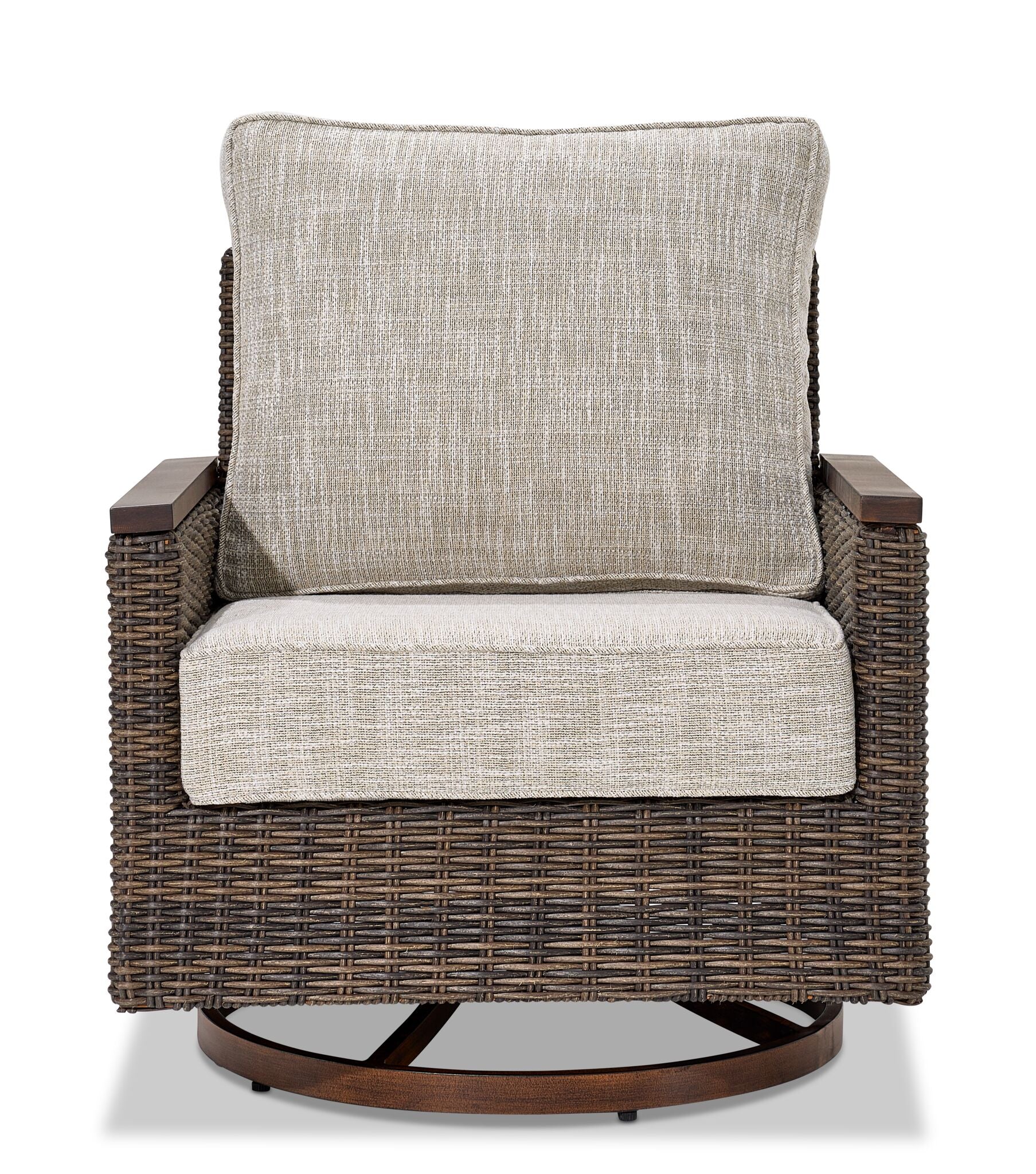 Solstice Outdoor Swivel Chair - Antique Brown