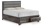 Sophie 5-Piece Queen Storage Bedroom Package - Weathered Grey