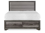 Sophie 3-Piece Queen Storage Bed - Weathered Grey