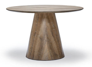 Soraya Table de salle à manger ronde 47 po – faux bois