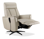 In Harmony - Sorrento Leather Dual Power Recliner - Cream