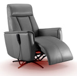 In Harmony - Sorrento Leather Dual Power Recliner - Grey