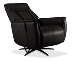 In Harmony - Sorrento Leather Dual Power Recliner - Black