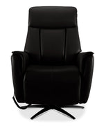 In Harmony - Sorrento Leather Dual Power Recliner - Black