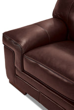 Stampede Leather Loveseat - Hazelnut