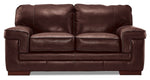 Stampede Leather Loveseat - Hazelnut